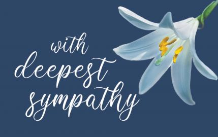With Deepest Sympathy Lilly
